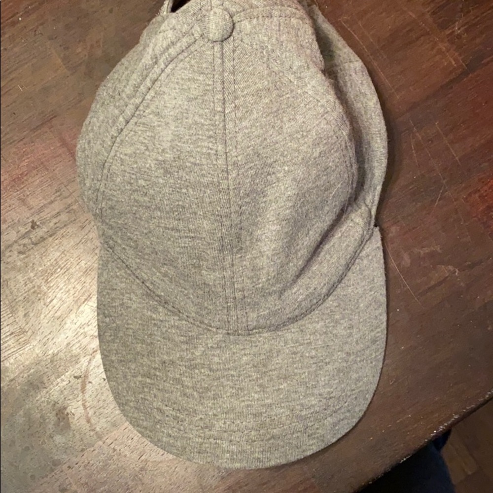 Grey athletic hat